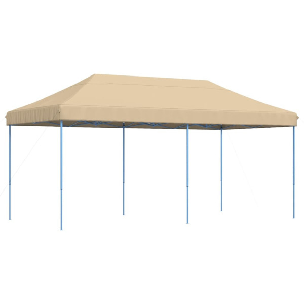 Składany namiot imprezowy typu pop-up, beżowy, 580x292x315 cm 617523