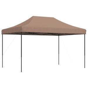Składany namiot imprezowy typu pop-up, brązowy, 440x292x315 cm 617477 Składany namiot imprezowy typu pop-up, brązowy, 440x292x315 cm 617477