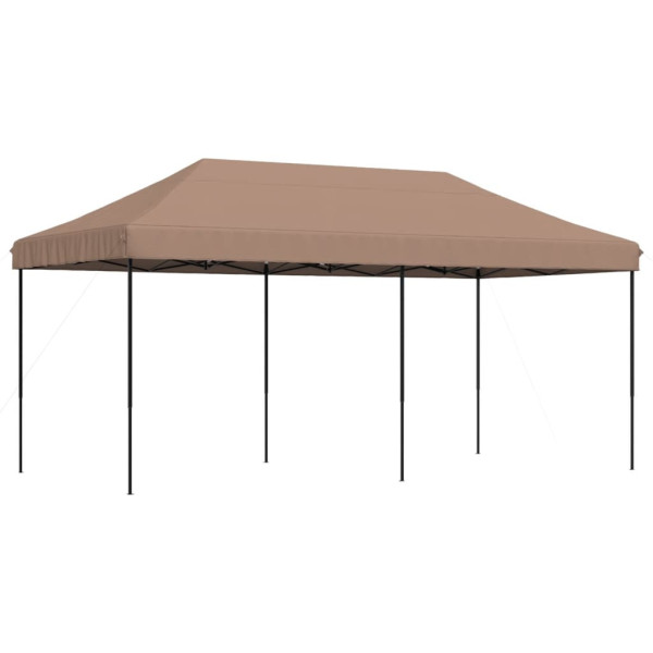 Składany namiot imprezowy typu pop-up, brązowy, 580x292x315 cm 617598
