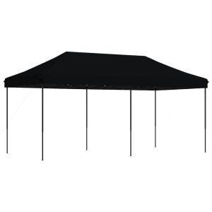 Składany namiot imprezowy typu pop-up, czarny, 580x292x315 cm 617500 Składany namiot imprezowy typu pop-up, czarny, 580x292x315 cm 617500