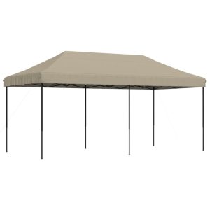 Składany namiot imprezowy typu pop-up, taupe, 580x292x315 cm 617467 Składany namiot imprezowy typu pop-up, taupe, 580x292x315 cm 617467