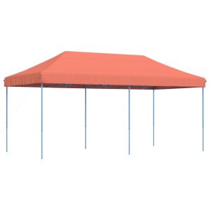 Składany namiot imprezowy typu pop-up, terakota, 580x292x315 cm 617524 Składany namiot imprezowy typu pop-up, terakota, 580x292x315 cm 617524