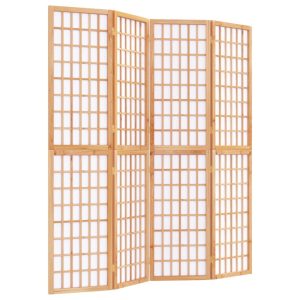Składany parawan 4-panelowy w stylu japońskim 160×170 cm 808375 Składany parawan 4-panelowy w stylu japońskim 160×170 cm 808375