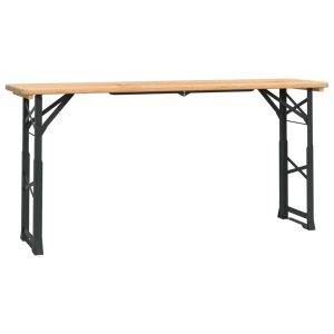 Składany stół biesiadny, 170x50x75/105 cm, lite drewno jodłowe 630586 Składany stół biesiadny, 170x50x75/105 cm, lite drewno jodłowe 630586