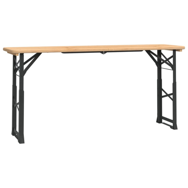 Składany stół biesiadny, 170x50x75/105 cm, lite drewno jodłowe 630586
