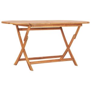 Składany stół ogrodowy, 160x80x75 cm, lite drewno tekowe 630520 Składany stół ogrodowy, 160x80x75 cm, lite drewno tekowe 630520