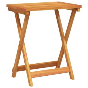 Składany stolik ogrodowy, 50x36x60 cm, lite drewno akacjowe 630543 Składany stolik ogrodowy, 50x36x60 cm, lite drewno akacjowe 630543