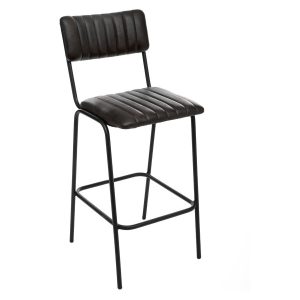 Skórzany hoker barowy stołek kuchenny styl loftowy 42x43x102 cm 781991 Skórzany hoker barowy stołek kuchenny styl loftowy 42x43x102 cm 781991