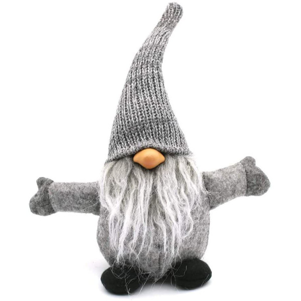 Skrzat świąteczny 35cm YX045 GREY 135404