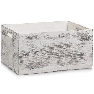 Skrzynia do przechowywania RUSTIC WHITE, drewniana 152832 Skrzynia do przechowywania RUSTIC WHITE, drewniana 152832