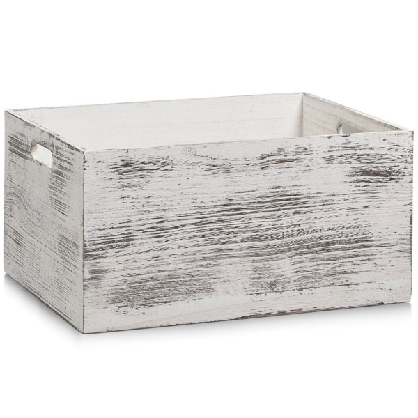 Skrzynia do przechowywania RUSTIC WHITE, drewniana 152832