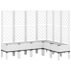 Skrzynia na rośliny Biały 160 x 120 x 142 cm vidaXL 562968 Skrzynia na rośliny Biały 160 x 120 x 142 cm vidaXL 562968