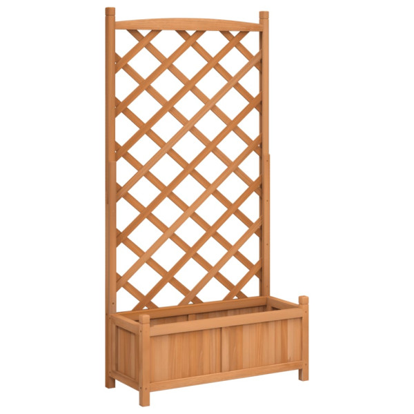 Skrzynia na rośliny Brąz 75 x 35 x 150 cm Drewno vidaXL 563784