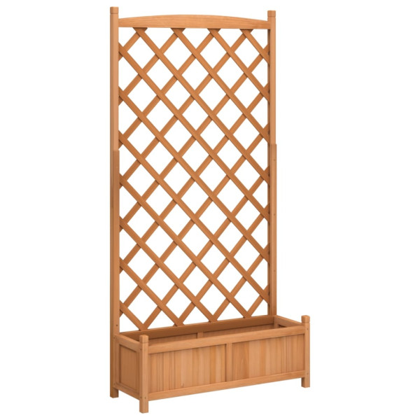 Skrzynia na rośliny Brąz 90 x 35 x 180 cm Drewno vidaXL 563674