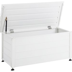 Skrzynia ogrodowa aluminium 190 l biała 354311 Skrzynia ogrodowa aluminium 190 l biała 354311