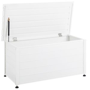 Skrzynia ogrodowa aluminium 330 l biała 354315 Skrzynia ogrodowa aluminium 330 l biała 354315