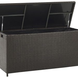 Skrzynia ogrodowa rattan brązowa 194976 Skrzynia ogrodowa rattan brązowa 194976