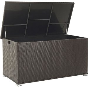 Skrzynia ogrodowa rattan brązowa 194968 Skrzynia ogrodowa rattan brązowa 194968
