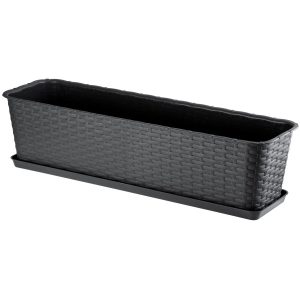 Skrzynka Balkonowa Donica Podstawka Antracyt 60cm 108440 Skrzynka Balkonowa Donica Podstawka Antracyt 60cm 108440
