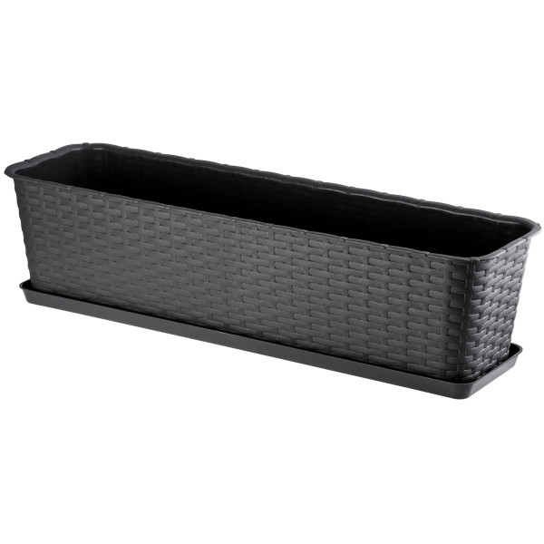 Skrzynka Balkonowa Donica Podstawka Antracyt 60cm 108440