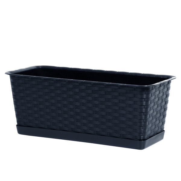 Skrzynka balkonowa Ratolla Case P 40 cm antracyt PROSPERPLAST 682283
