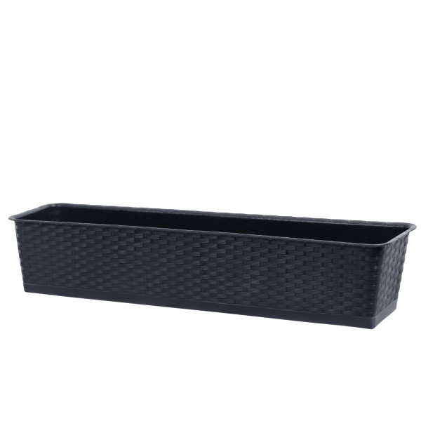 Skrzynka balkonowa Ratolla Case P 80 cm antracyt PROSPERPLAST 682411