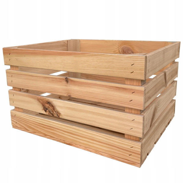 Skrzynka drewniana naturalna dekoracyjna 50x40x30cm 158049