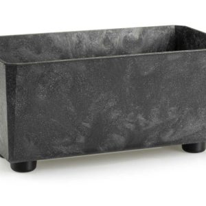 Skrzynka na kwiaty Salvia czarny beton 5l prostokątna 983138