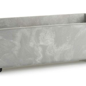 Skrzynka na kwiaty Salvia szary beton 6l prostokątna 983140