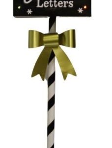 Skrzynka na listy świąteczna czarna LED 103,5 cm 142977 Skrzynka na listy świąteczna czarna LED 103,5 cm 142977