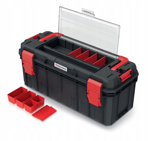 Skrzynka narzędziowa KISTENBERG S BLOCK ALU z organizerem 65x28x28 cm 966284