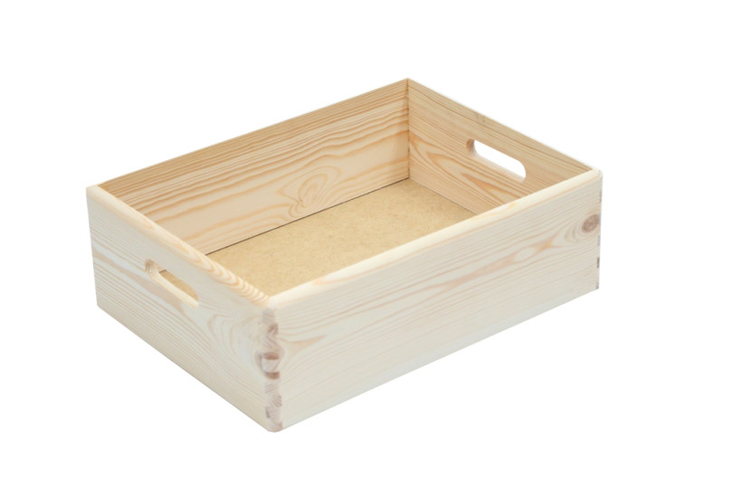 Skrzynka otwarta sosnowa 40x30x14 cm 1072270