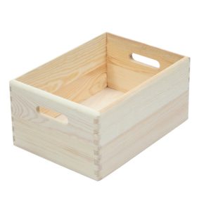 Skrzynka otwarta sosnowa 40x30x23 cm 1072269 Skrzynka otwarta sosnowa 40x30x23 cm 1072269