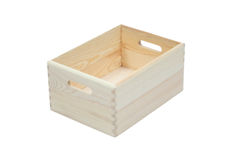 Skrzynka otwarta sosnowa 40x30x23 cm 1072269