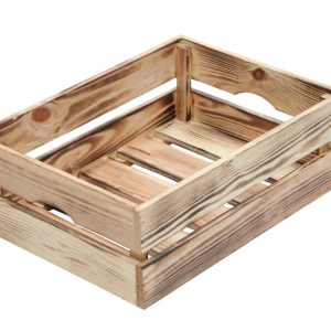 Skrzynka sosnowa opalana 40x30x14 cm 1072272 Skrzynka sosnowa opalana 40x30x14 cm 1072272