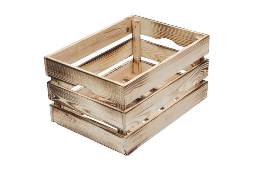 Skrzynka sosnowa opalana 40x30x24 cm 1072265