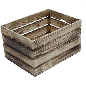 Skrzynka sosnowa opalana 47x36x28 cm 1072267 Skrzynka sosnowa opalana 47x36x28 cm 1072267