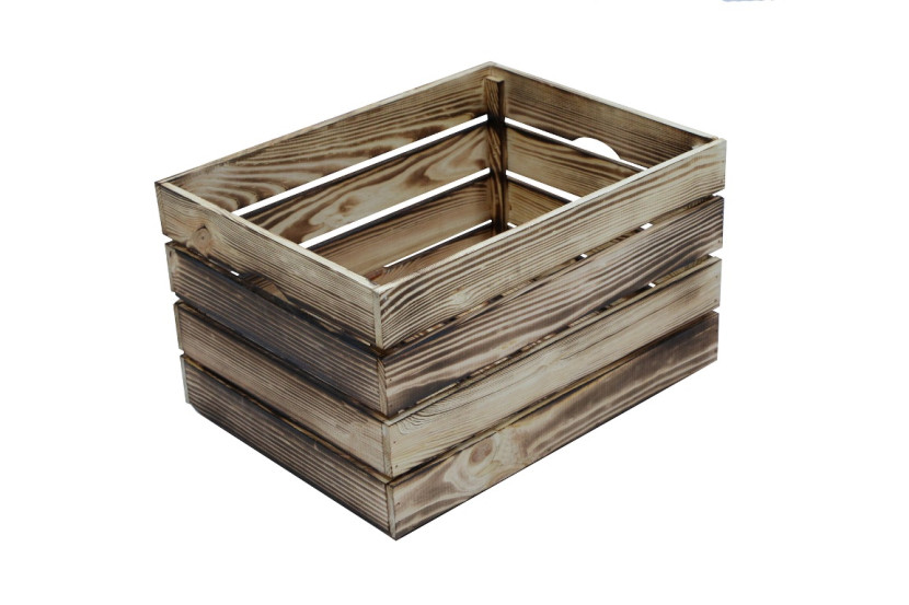 Skrzynka sosnowa opalana 47x36x28 cm 1072267
