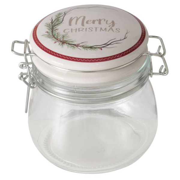 Słoik z porcelanową pokrywką CHARLENE, 450 ml 346527