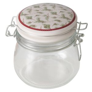 Słoik z porcelanową pokrywką CHARLENE, 450 ml 346516