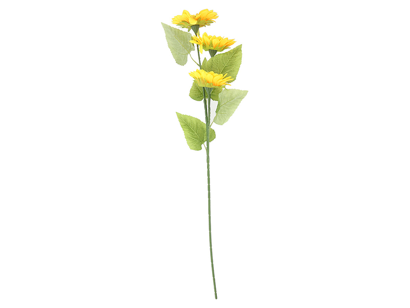 Słonecznik gałązka 3 kwiaty 90 cm 55262