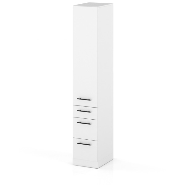 Słupek kuchenny 30cm 3 szuflady s30s3 spremium biały mat 373842