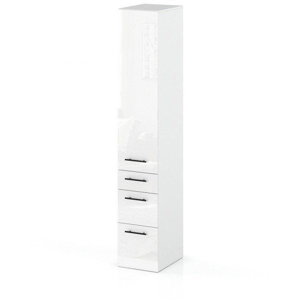 Słupek kuchenny 30cm 3 szuflady s30s3 spremium biały połysk 373882