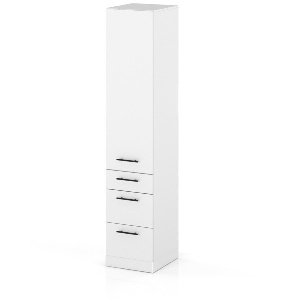 Słupek kuchenny 40cm 3 szuflady s40s3 spremium biały mat 373984
