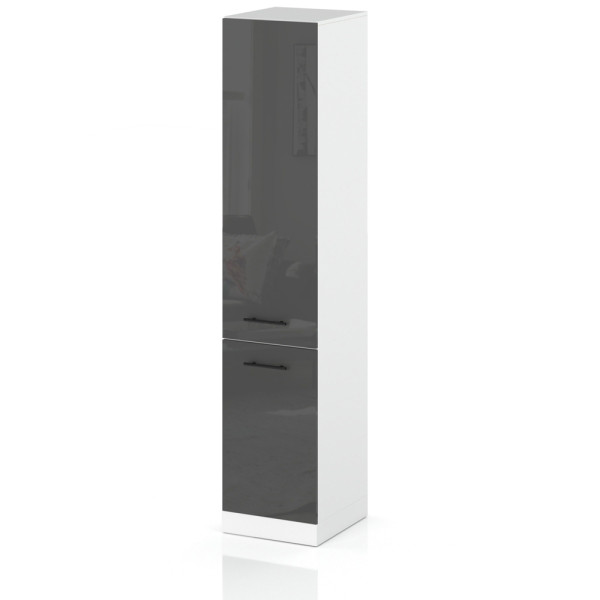 Słupek kuchenny 40cm szafka s40 spremium szary połysk 374380