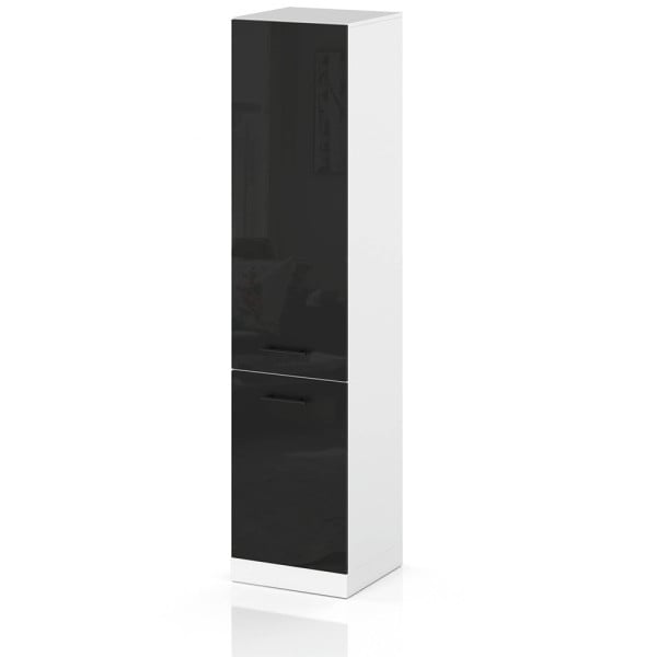 Słupek kuchenny 50cm szafka s50 spremium czarny połysk 374381