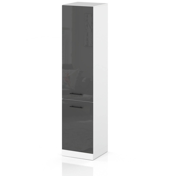 Słupek kuchenny 50cm szafka s50 spremium szary połysk 374369
