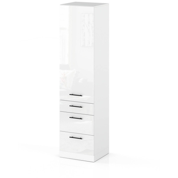 Słupek kuchenny 60cm 3 szuflady s60s3 spremium biały połysk 374326