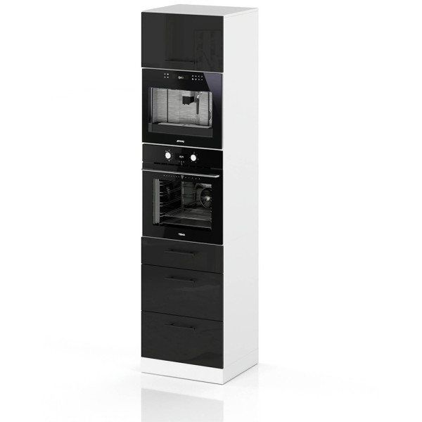 Słupek kuchenny 60cm piekarnik s60ms3 spremium czarny połysk 373991