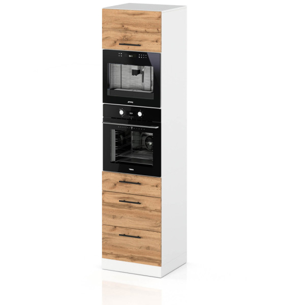 Słupek kuchenny 60cm piekarnik s60ms3 spremium dąb wotan 373864